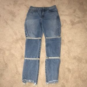 LF zipper jeans